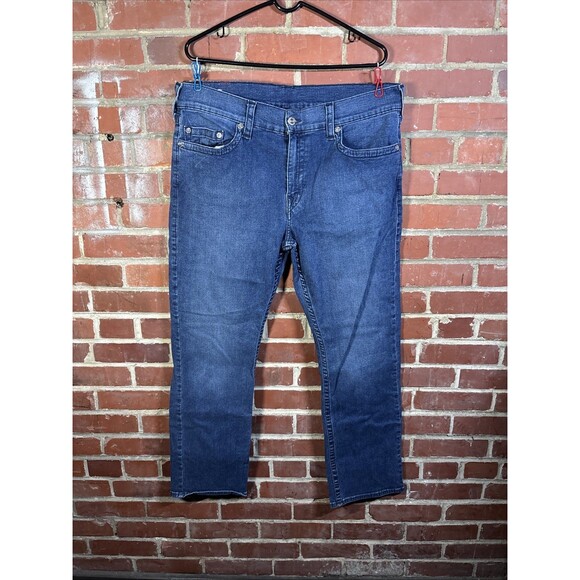 True Religion Ricky Relaxed Straight Blue Jeans Mens Stretch Size 36, Real 37x30 - Picture 2 of 9